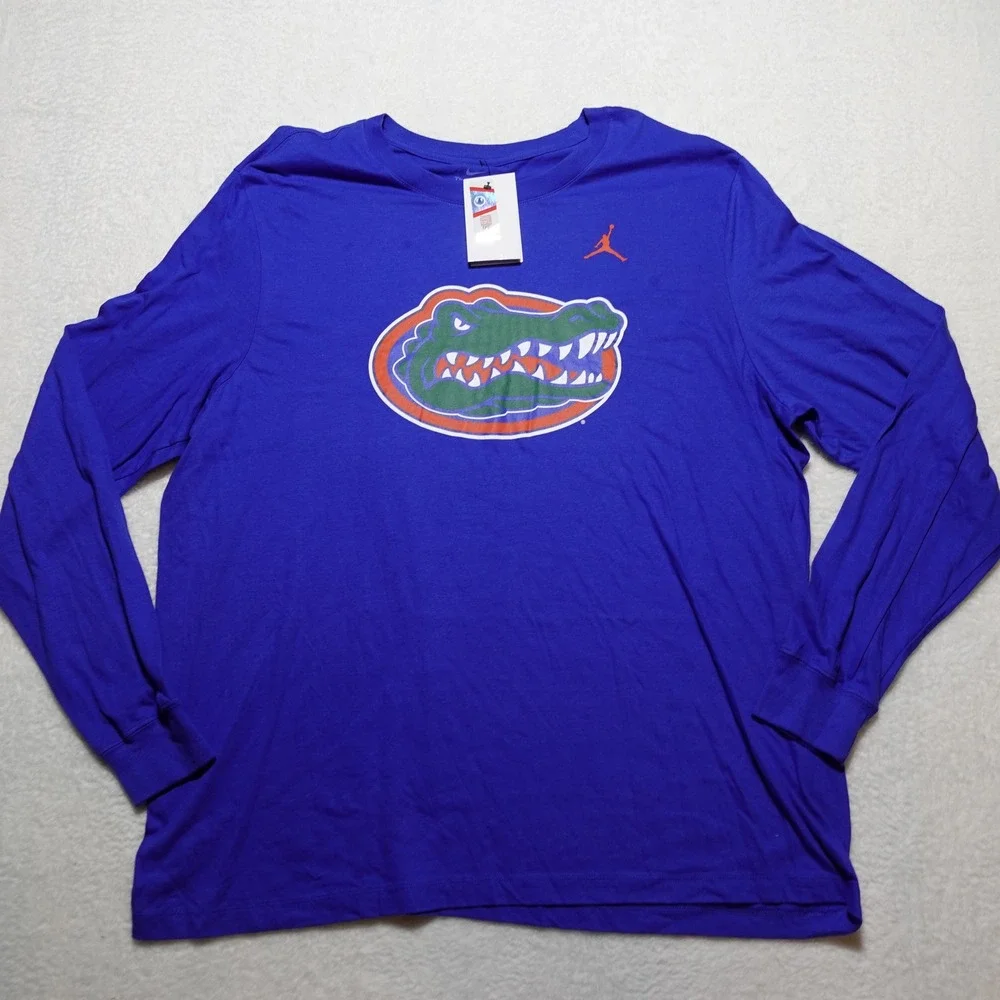 Jordan Florida Gators Long Sleeve T-Shirt Men's XXL Blue NKAC-4EV-UFN-2KX